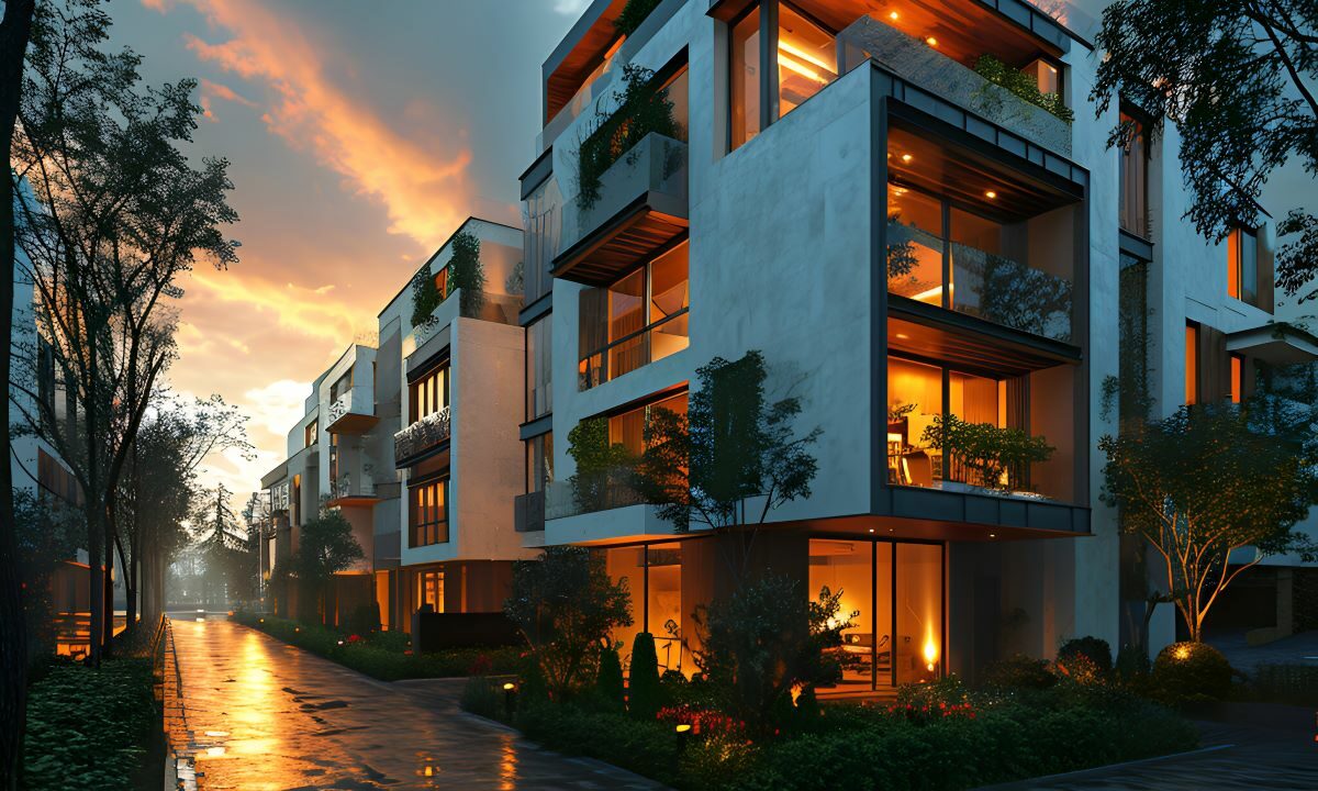 modern-apartment-building-exterior-evening-3d-render